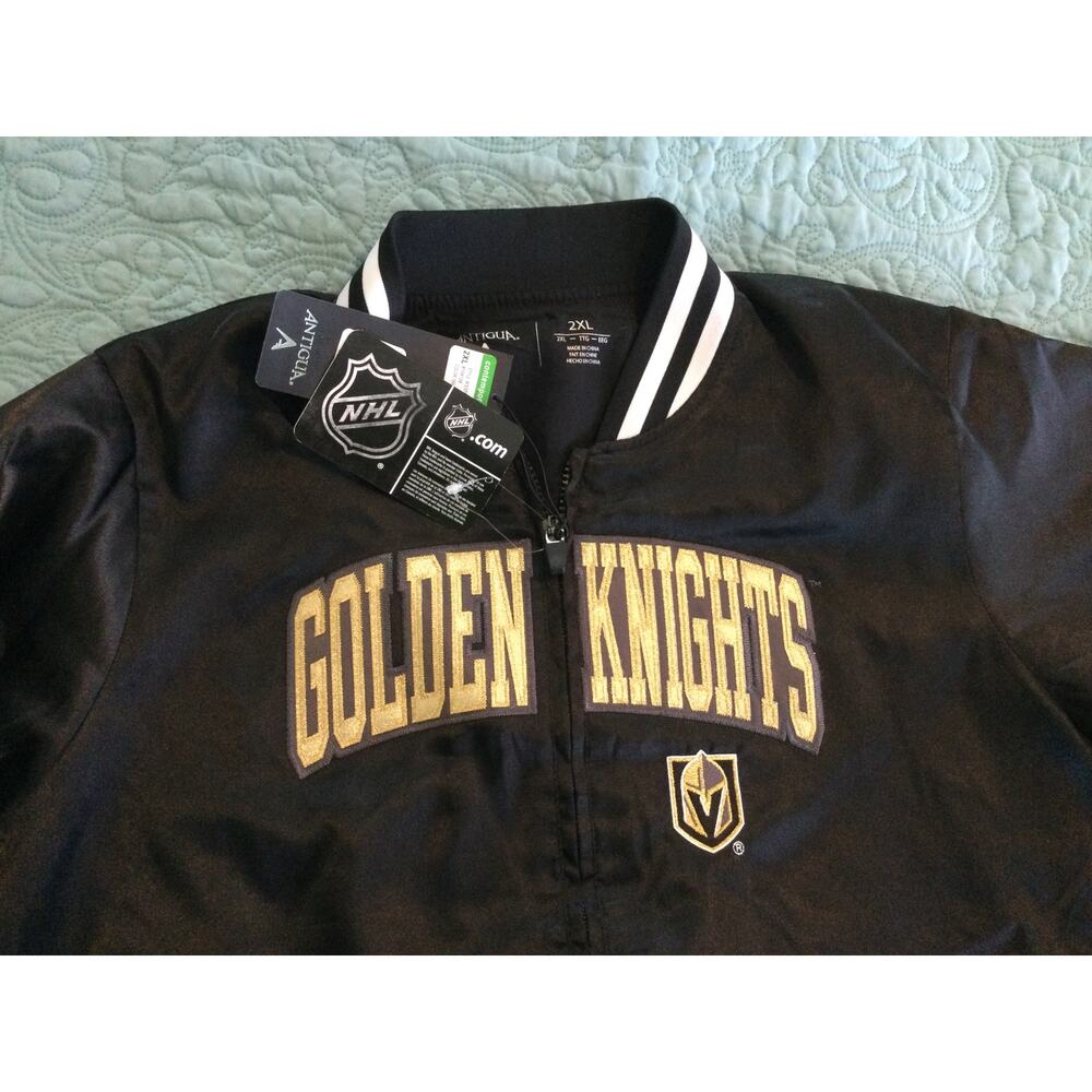 Antigua NHL Golden Knights Bomber Jacket 2XL NWT